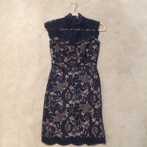 B Darlin Lace Dress in Navy